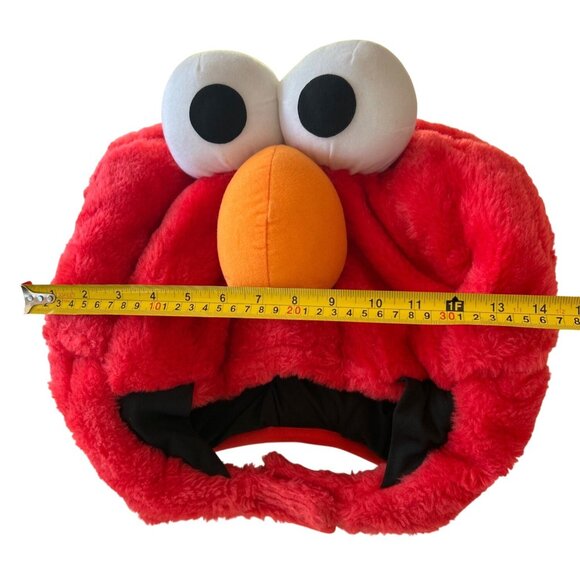 Officially Licensed Sesame Street Elmo Large Plush Adult Over the Head Mask - Picture 6 of 7